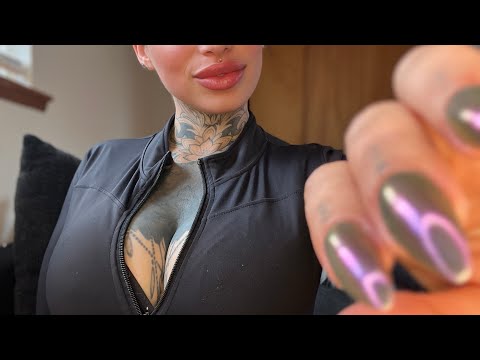 ♡︎ ASMR ♡︎ massage for you (gum chewing, lotion sounds)