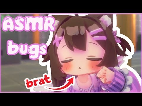 ASMR bratty little sister searches for & plucks bugs from you ♡ Mouth sounds ♡ Vtuber RP