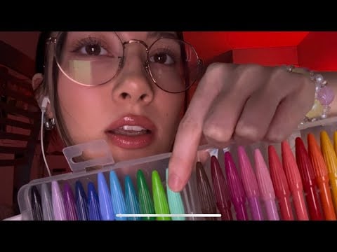 ASMR - Colour Perception Test ~ (sorry but ur colourblind) [whispering, tapping, writing]
