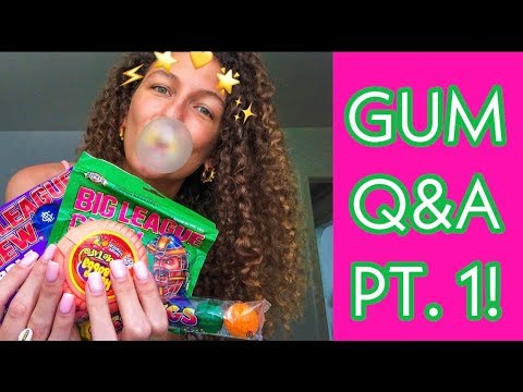 ASMR ~ GUM CHEWING Q&A 💖(PART 1!)💖