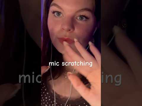 ASMR face scratching & mic scratching 😴  #asmr