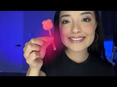 ASMR | Glow in the dark lollipop 🍭💗