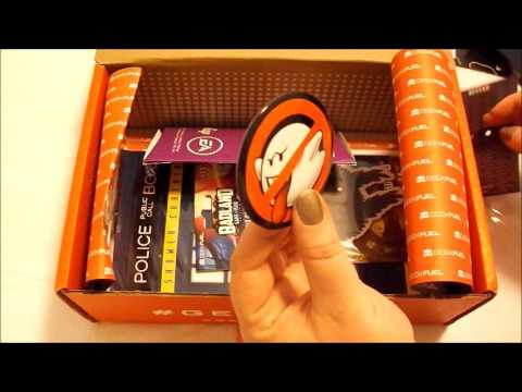 ASMR Geek Fuel Unboxing July 2016 (No Talking)