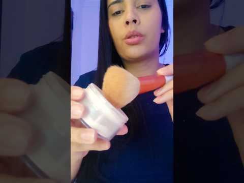 Asmr - Fazendo uma maquiagem rápida em você #asmrmakeup #maquiagem #asmr #mouthsounds