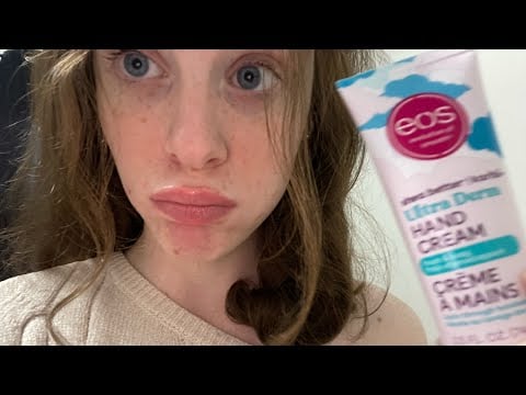 ASMR anticipatory hand lotion sounds for sleep 🧴(soft stuttering + tapping)