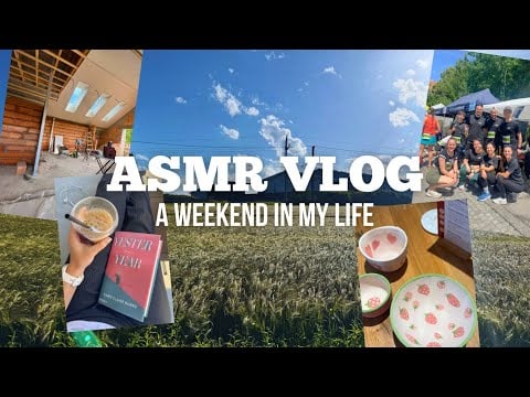 ASMR Weekend Vlog 🌾 | Hobbies, Sports & Building a House 🏠  (Whispered Voiceover, Finger Flutters)