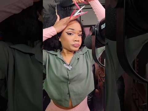 ASMR long nail hairstyle 😳🫣 #shorts #asmr
