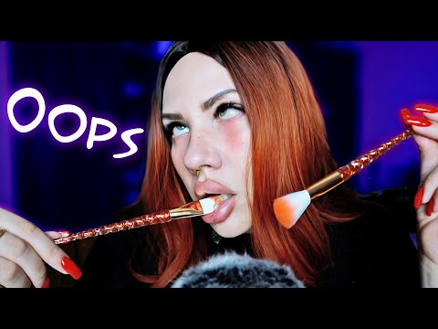 ASMR 🖤 Tassel eating 🖌 Mouth sounds 👄