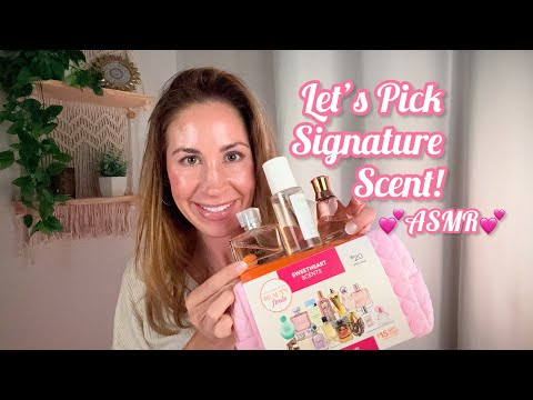 ASMR | Help me Pick my Signature Scent ✨ [Whispered fragrance try on with tingly tapping & sprays]