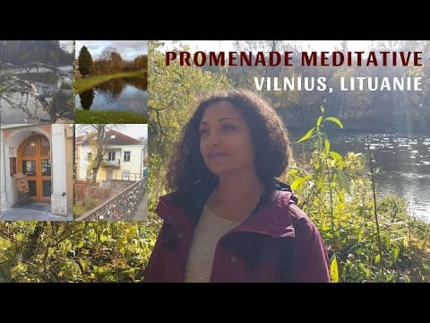 Amour de soi, promenade méditative dans Vilnius, Lituanie, Méditation guidée, ASMR affirmations