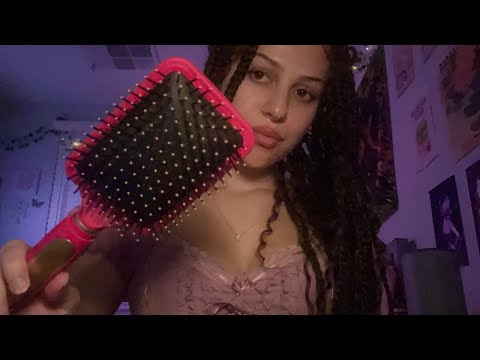 Lofi ASMR | Brushing your hair + humming 🎶