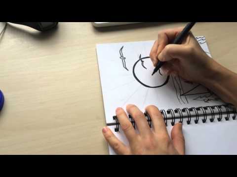 Sketching, drawing, colouring, a la Yang Haiying
