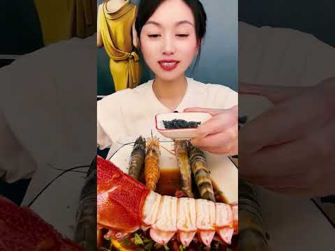 🦐🍤 Spicy seafood mukbang live bites #SpicySeafood #LiveSeafood