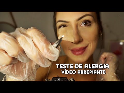 ASMR ENFERMEIRA DA NOITE CUIDANDO DE VOCÊ (teste de alergia)