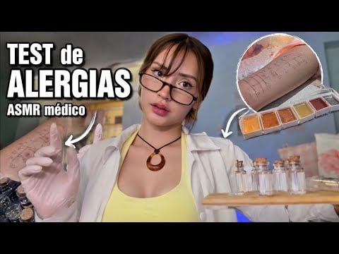 ASMR Médico TEST de ALERGIAS REALISTA | Ximena ASMR
