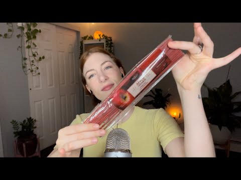 Asmr cozy apple cinnamon incense, cabin vibes, crinkles, visual triggers #shorts