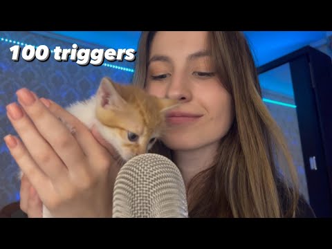 Asmr 100 triggers in 100 seconds