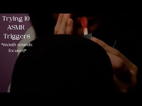 Trying To Find Your Favorite ASMR Triggers PART 1 (Mouth sounds, inaudible whispers, kisses, & more)