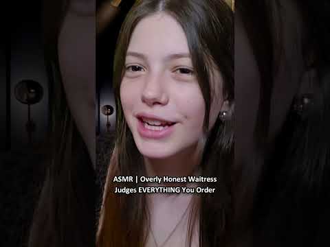 ASMR | Overly Honest Waitress Judges EVERYTHING You Order ─♡─ #asmr #asmrroleplay #comedyasmr