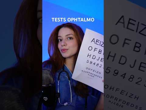Fais ces petits tests d’ophtalmo 🩺✨ #asmr