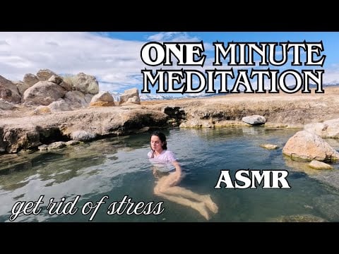 1 Minute ASMR Meditation with Gentle Whispers & Soothing Rain Sounds