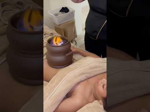 ASMR Fire Pot Therapy 🔥 Full Body Relaxation #shorts