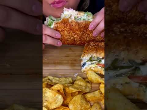 Huge Foot Long Subway #shorts #asmr #youtube