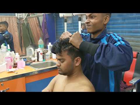 ASMR Very hard head and body massage by master bapan | college going student barber massage