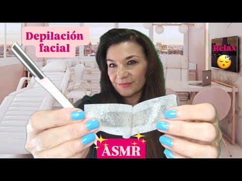 ASMR SPA ✨ Depilación facial ✨ súper relajante 🎧 😴