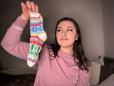 Can I give you tingles with a sock?? ASMR Mic Plucking **Featuring my dog**