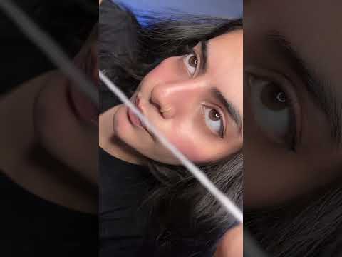Measuring your eyebrows #asmrforsleep