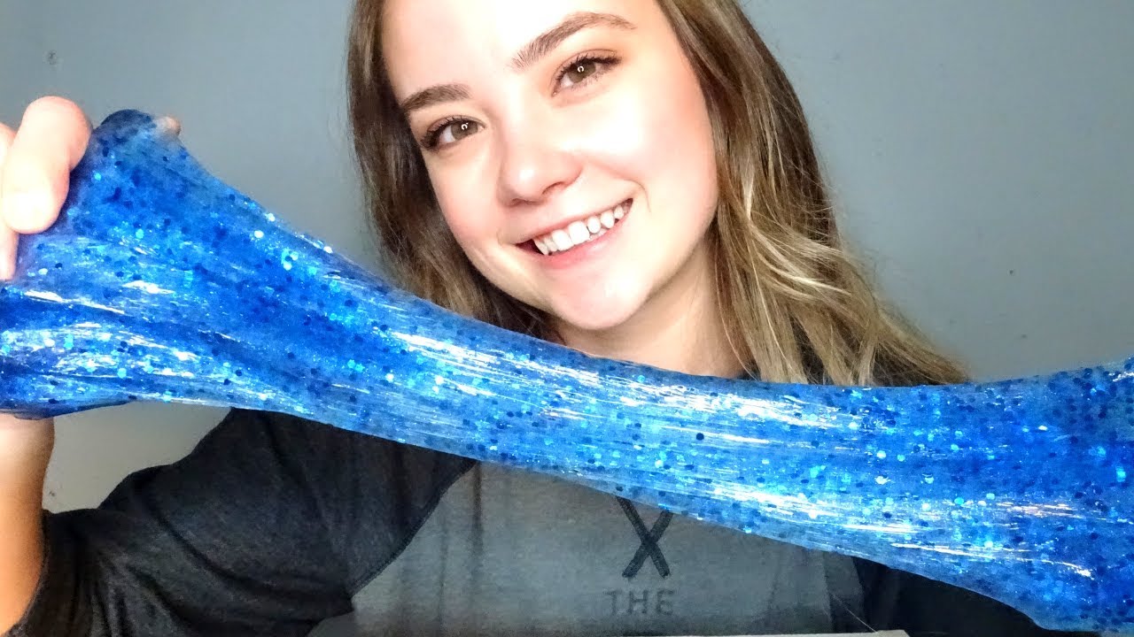 ASMR SATISFYING SLIME SOUNDS! Glitter Slime, Crinkles, Mixing, Whispering