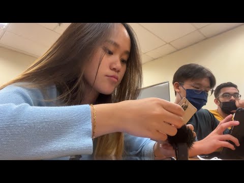 DOING ASMR IN CLASS ( public asmr )