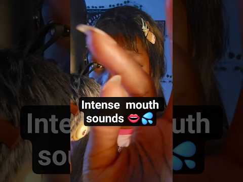 Intense mouth sounds💦 + mic scratching 😴 #asmr #mouthsounds