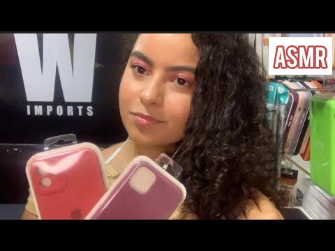 ASMR ROLEPLAY- LOJA DE IPHONE E ACESSÓRIOS/ Muito tapping e sons de embalagens.