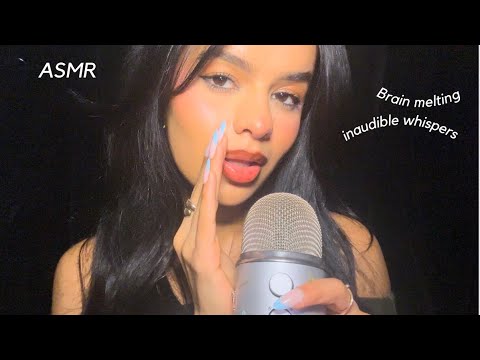 ASMR~  Inaudible Whispering + Mouth Sounds 😴 (Sooo Tingly)