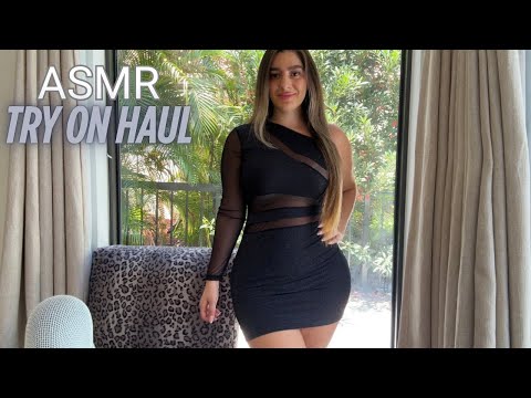 ASMR Fabric Scratching and Body Triggers | Try On Haul 👗