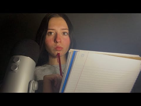 ASMR~ Crazy Girl Next Door Draws You ✏️