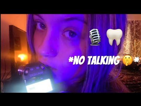 asmr | mic biting | no talking after intro | fast and slow {ear to ear}