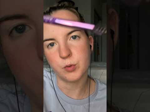 Doing my makeup ASMR Spoolie and Lipstick #asmr #asmrshorts #personalattention