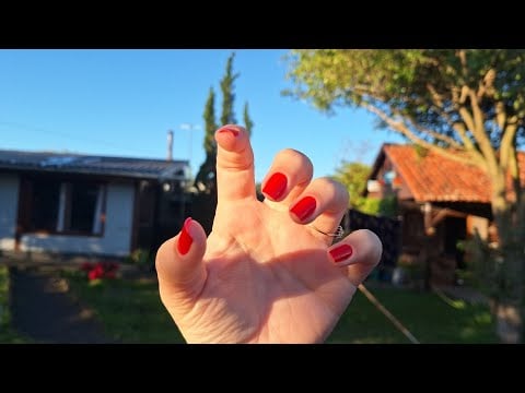 ASMR na rua| sons da natureza, tapping, sons de boca 