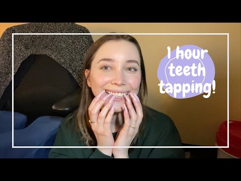 ASMR 😬 1 HOUR TEETH TAPPING 🦷 tingles for sleep