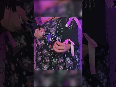 ASMR Kuromi hairbrush tapping #asmr #asmrtapping #kuromi