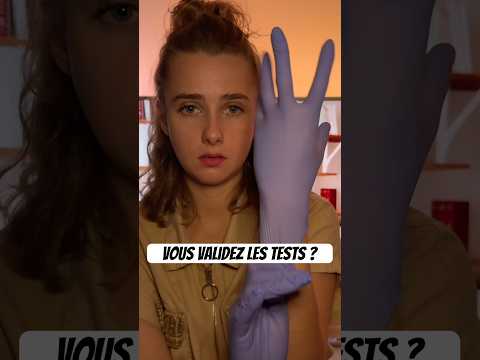 Vous validez les tests ? #asmrfrançais #asmrroleplay #asmrmedical #test