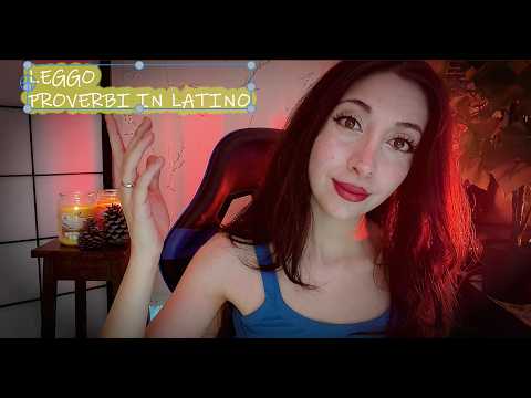 Leggo proverbi in latino ASMR | Pure Whispering | Tascam