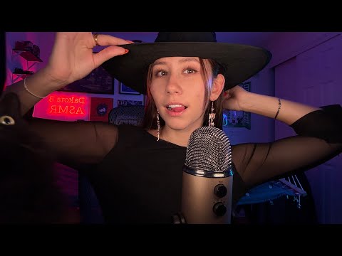 ASMR | Tingly Halloween Trigger Words with Mouth Sounds and Ring Sounds 🎃👻🕸️