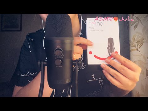 ASMR тест нового микрофона Fifine K690 (кисточки)