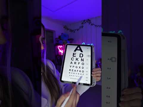 ASMR FAZENDO SEU EXAME DE VISTA