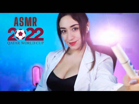 ⚽️ ASMR MEDICO FUTBOL ⚽️ EXAMEN DE NERVIOS CRANEALES antes de tu PARTIDO 🩺 Asmr Roleplay en ESPAÑOL