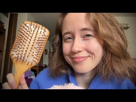 Hair Brushing, Wood Tapping, and Whisper Ramble ASMR